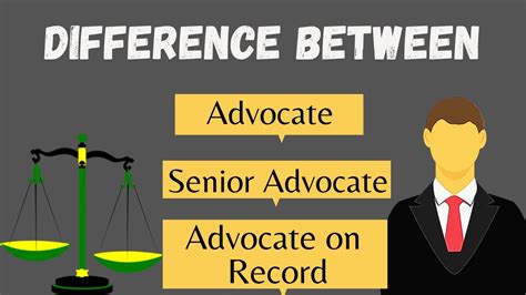 Difference Between Advocate Senior Advocate And Advocate On Record