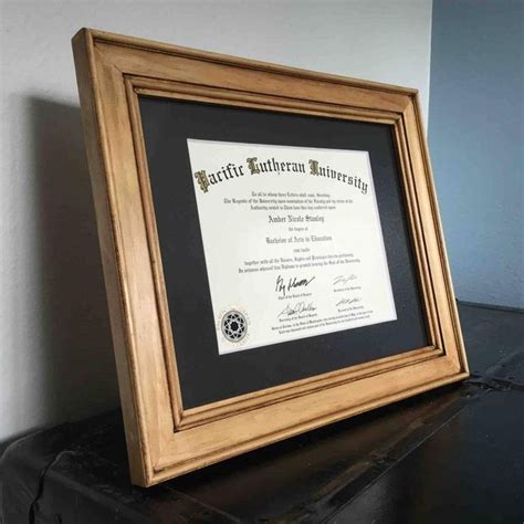 Pine Diploma Frame Comes Wmat With Opening 95 X Etsy In 2020