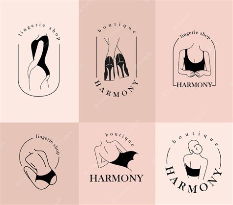 Premium Vector Female Body Logotypes Set