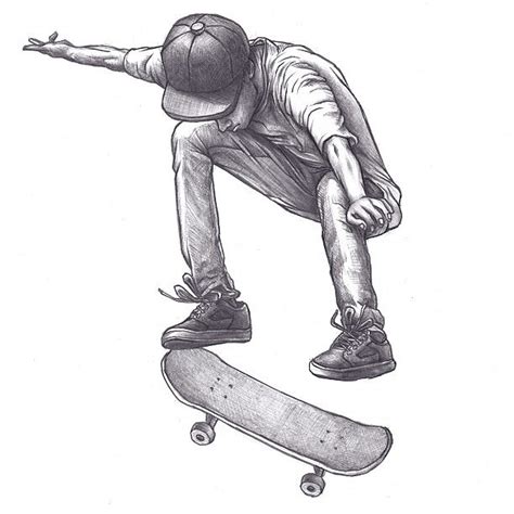 Girly Skateboard Drawing