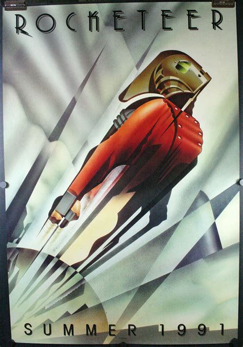 Rocketeer Original Rolled Double Sided Movie Poster Original Vintage
