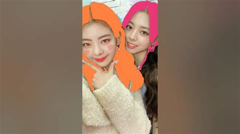 Itzy Lia With Orange Hair And Itzy Yuna With Red Pink Hair ♥️ ️