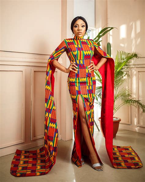 African Queen Ankara Print Cape Dress Etsy