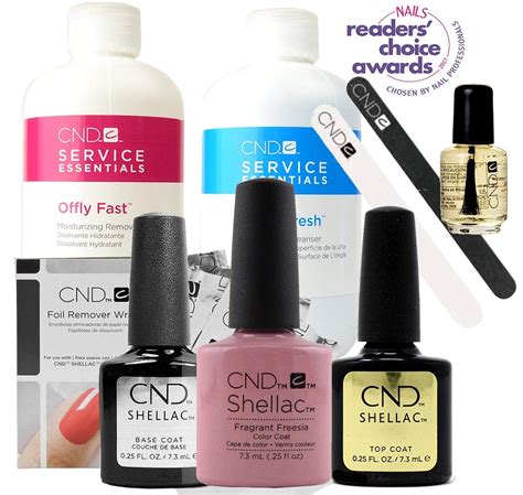 Cnd Shellac Starter Kit Manicure And Pedicure Set Fragrant Freesia