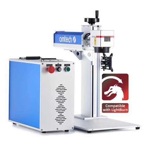 Buy Omtech 30w Fiber Laser Engraver Lightburn Compatible Laser Engraving Machine With Red Dot