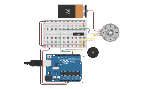 Circuit Design Arduino Auto Controlled Stepper Motor Tinkercad