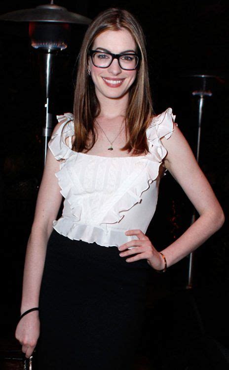 anne hathaway from celebs are gorgeous in glasses celebs anne hathaway women