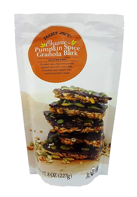 trader joes organic pumpkin spice granola bark gluten free 8 oz