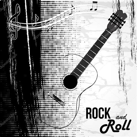 Rock And Roll Design Rock And Roll Design — Stock Vector © Yupiramos