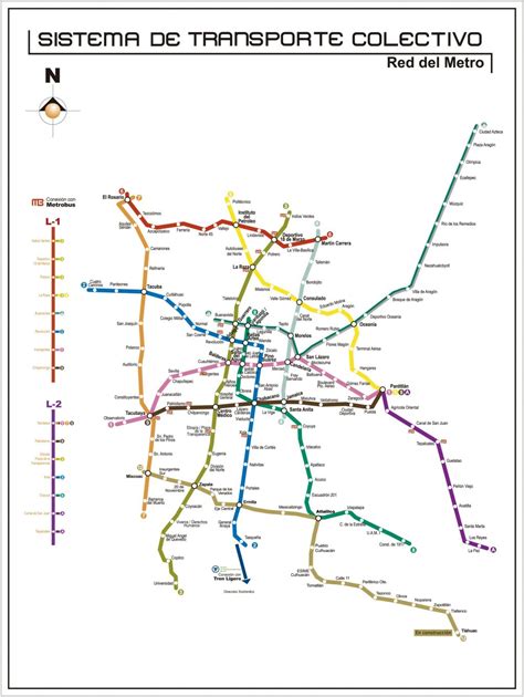 Mapa Del Metro De Ciudad De México Estaciones Horarios Y Líneas Del