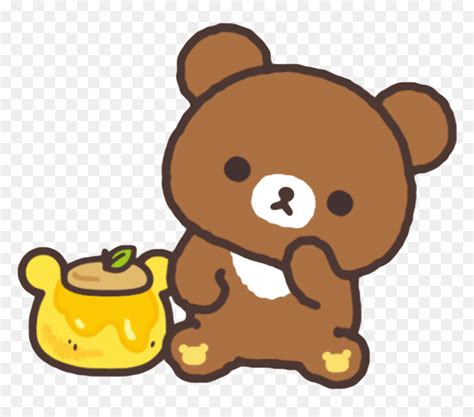 Honey Kawaii Cute Bear Brown Sweet Freetoedit Kawaii Cute Bear