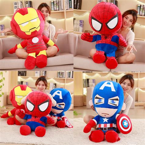 Soft Stuffed Super Hero Avengers Captain America Iron Man Plush Toys