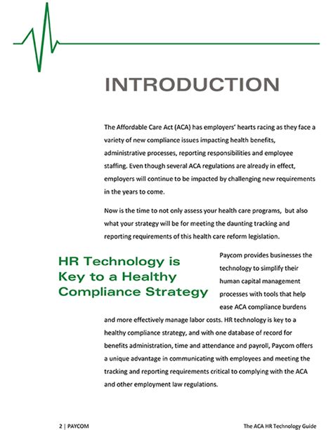 The Affordable Care Act Hr Technology Guide Paycom