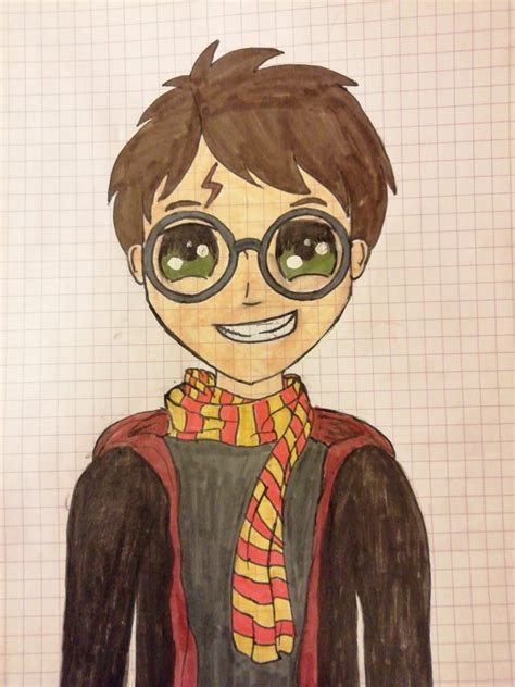 Harry potter poster 1 by megneoulie on deviantart. Dessin De Harry Potter Facile : Coloriage Harry Potter En ...