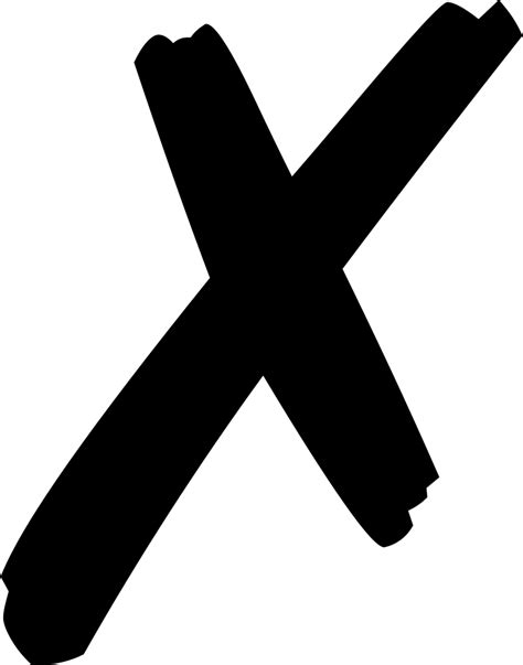 Wrong Symbol Png Transparent Check Mark X Mark Cross