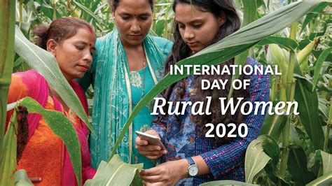International Day Of Rural Women 2020 CGIAR Gender