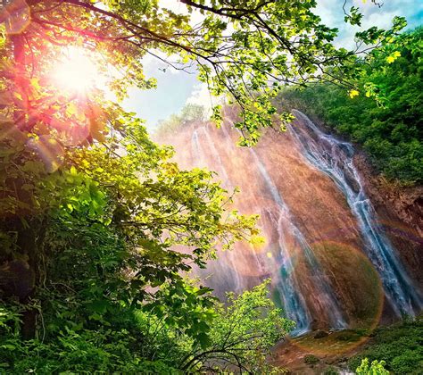 1920x1080px 1080p Free Download Waterfalls Cool Nature Sunset