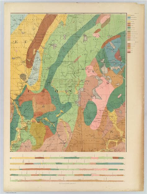 General Geological Map Of New Hampshire Embracing Portions Of Maine