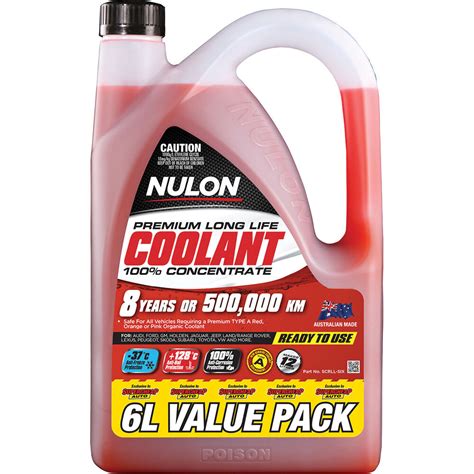 Nulon Red Premium Long Life Coolant Concentrate 6 Litre Supercheap