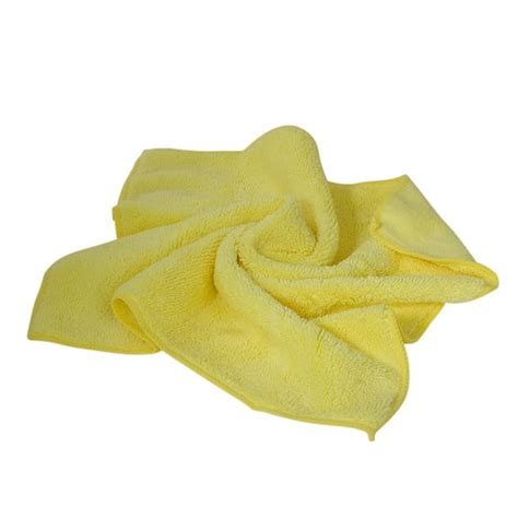 24 Pack Large Yellow Microfiber Cleaning Cloth No Scratch Rag Car