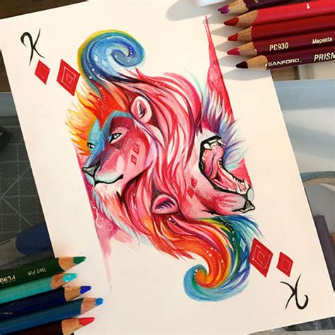 50 Inspiring Color Pencil Drawings Of Animals By Katy
