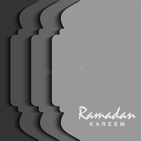 Beautiful Ramadan Kareem Greeting Card Design With Mandala Art Stock