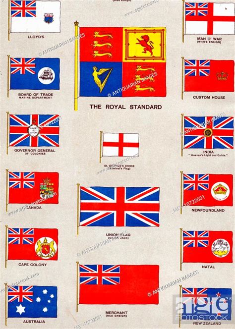 Flags Of The British Empire Stock Photo Picture And Rights Managed