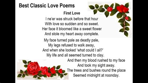 Four Best Classic Love Poems Youtube