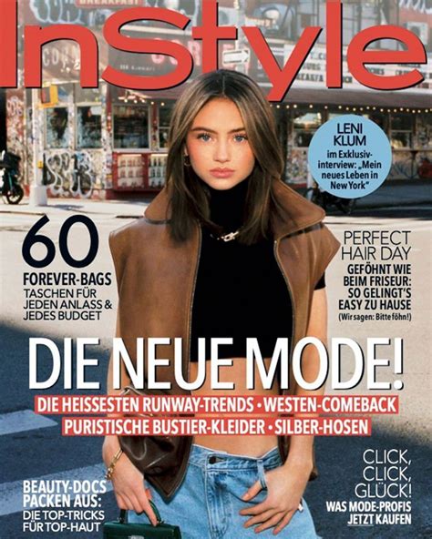 Leni Klum For Instyle Magazine Germany March 2023 Hawtcelebs