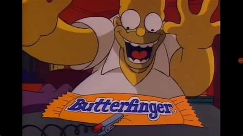 Butterfinger The Simpsons Commercial The Shock 1991 Youtube