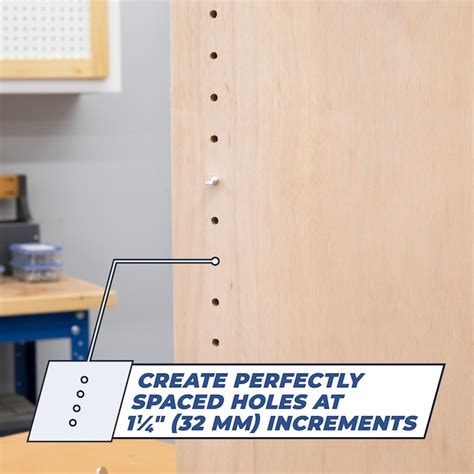 Kreg Shelf Pin Jig 5mm Create Perfectly Spaced Holes At 1 14 Inch