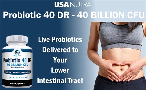 Usanutra Probiotics For Women And Men 40 Billion Cfus