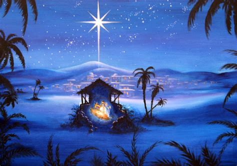 The Star Of Bethlehem Christmas Nativity Scene Christmas Background