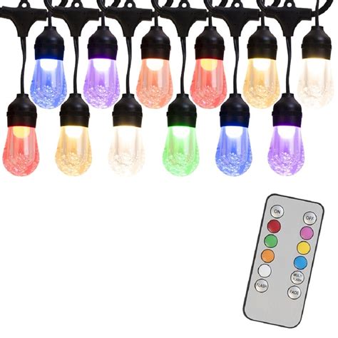 Portfolio 24 Ft 12 Light Color Changing Shade Led Plug In Bulbs String