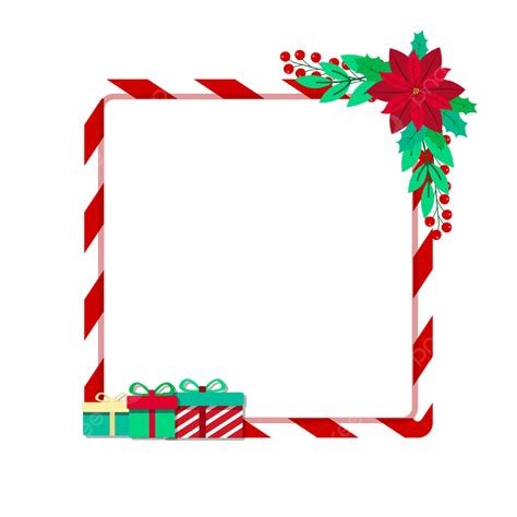 Christmas Candy Cane Frame Christmas Winter Photocall Png And Vector