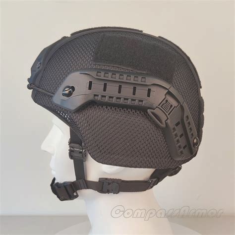 Mich Ballistic Helmet With Sides Rails Cover And Nvg Mount Mich 2000a