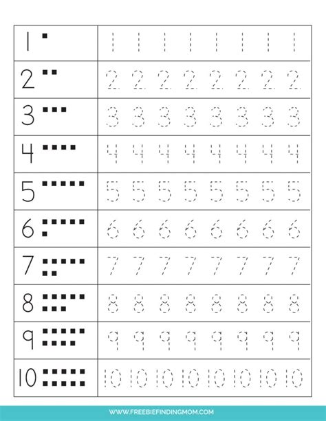 Free Printable Tracing Numbers 1 20 Worksheets Pdf Printable Templates