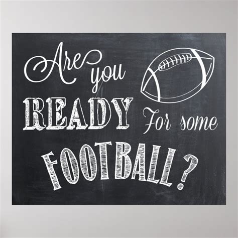 Are You Ready For Some Football Sign Poster Zazzle