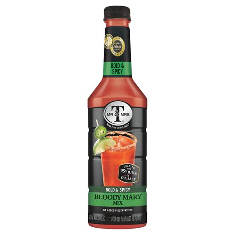 Save On Mr And Mrs T Bold And Spicy Bloody Mary Mix Non Alcoholic Order