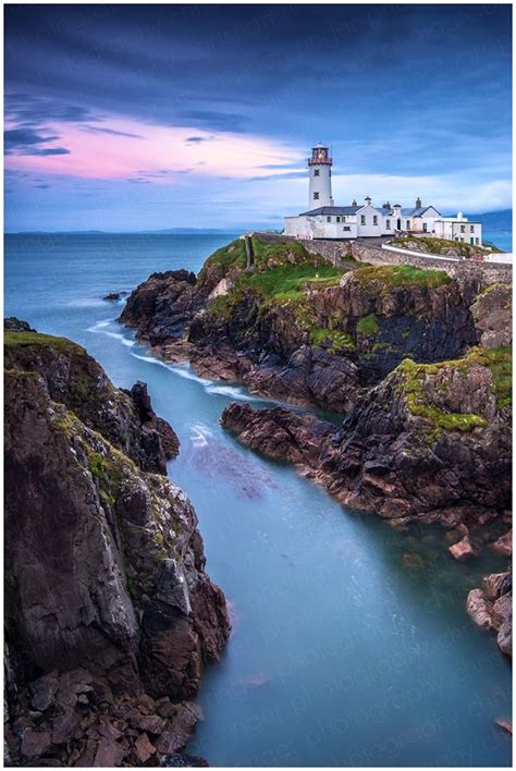 Fanad Head Light Beautiful Lighthouse Irish Landscape Beautiful Photo