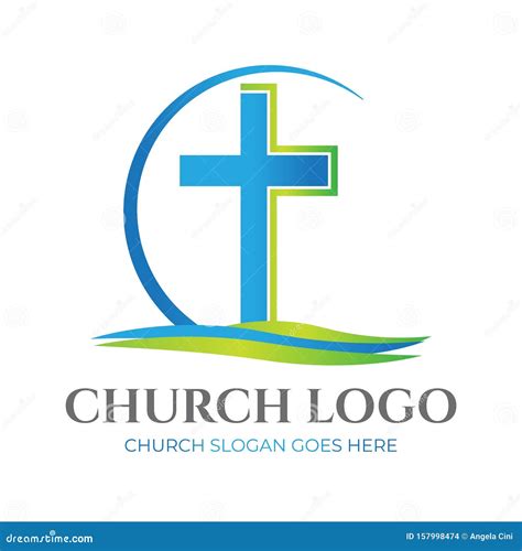 Christian Church Logo Design Stock Vector Illustration Of Stigma