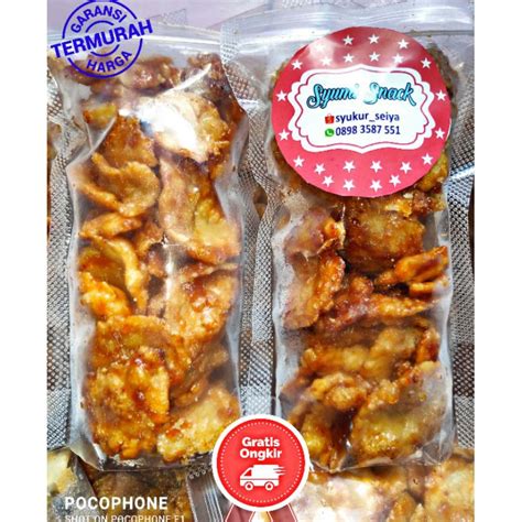 Jual Emping Keripik Emping Pedas Manis Cemilan Makanan Jajanan