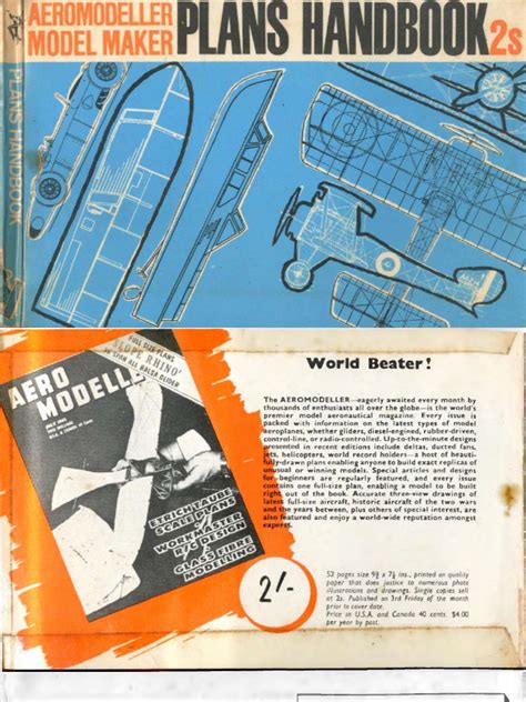 Aeromodeller Model Maker Plans Handbook 1963 Pdf Engines Machines