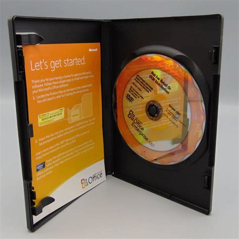 Microsoft Enterprise 2007 Cd Product Key Home Use Office Software Kc