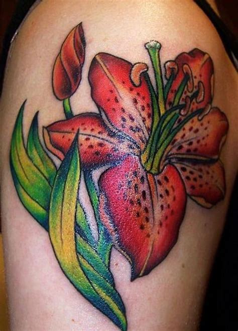 25 Amazing Tiger Lily Tattoo Designs Tomas Rosprim