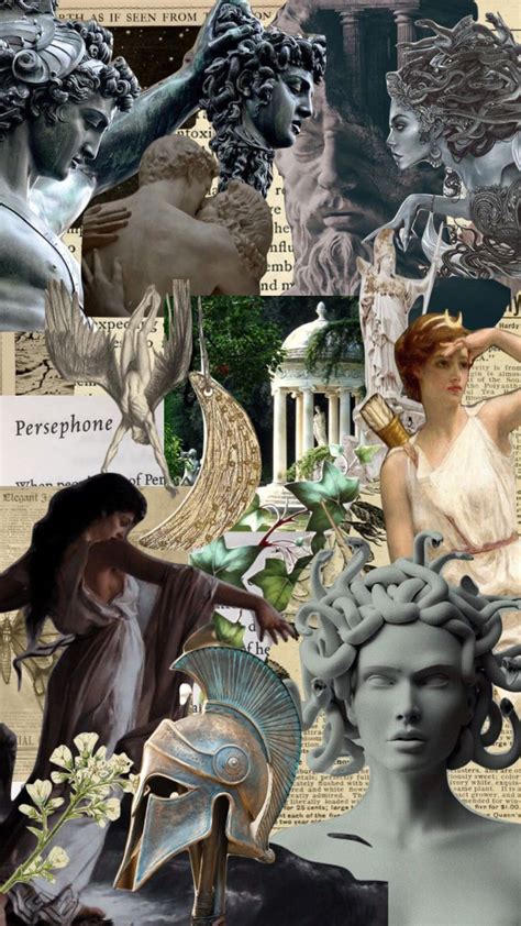 The Collage Shows Many Different Types Of Statues And People Including