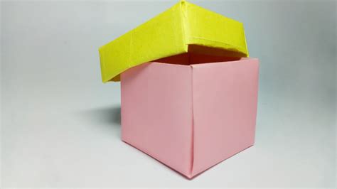 How To Make A Paper Box Paper Box Easy Origami Paper Box That Opens
