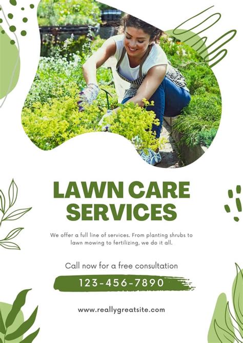 Free Printable Customizable Landscaping Flyer Templates Canva