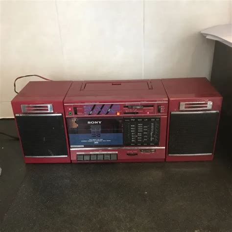 Sony Cfs L Boombox Ghetto Blaster Radio Cassette Vintage S Rare