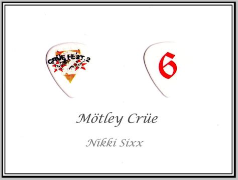 Motley Crue Nikki Sixx Pick By Youmeguitarpicks On Deviantart